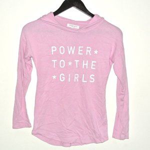 Grayson Social Hooded‎ Pink Top Power To The Girls